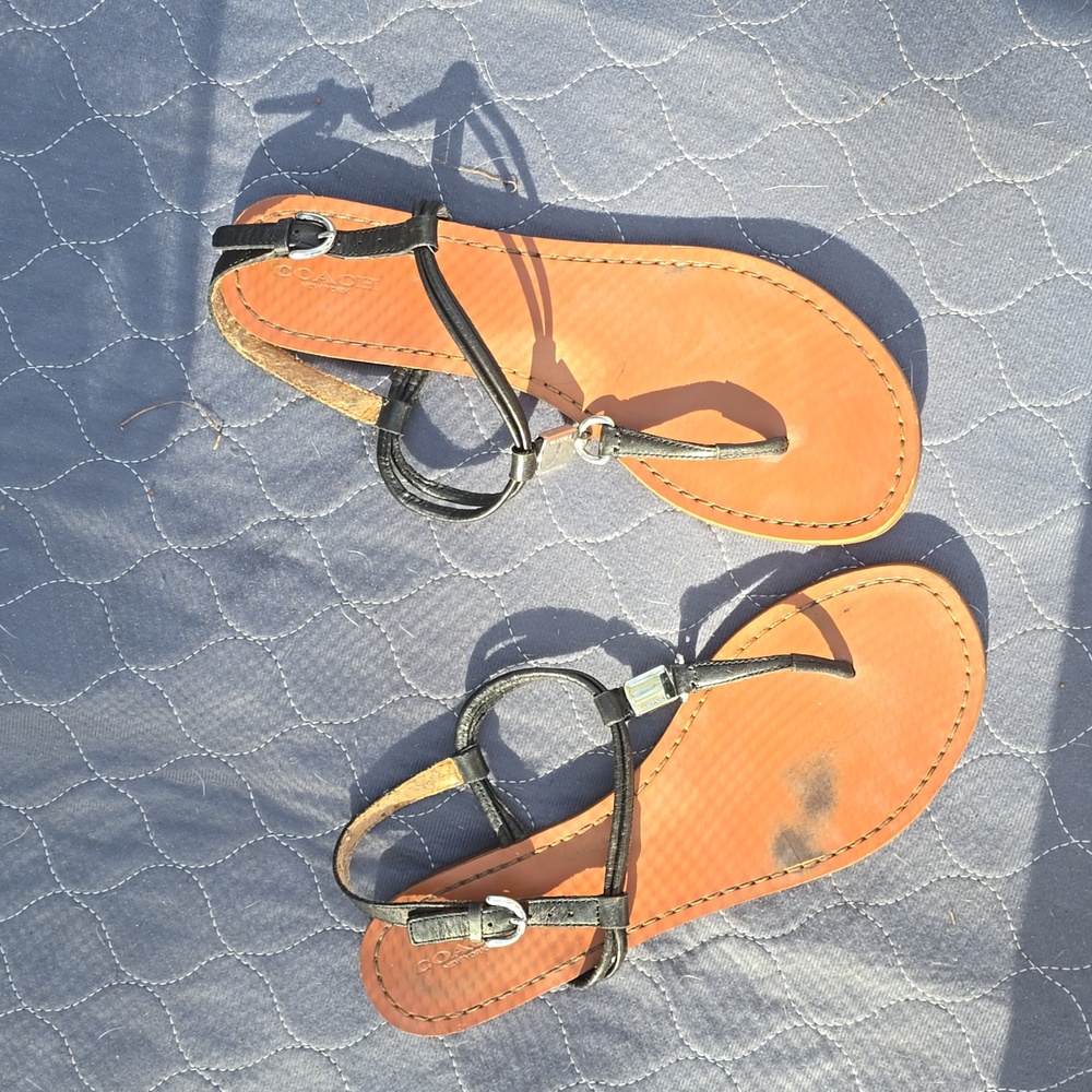 Coach Sandals Black 9.5